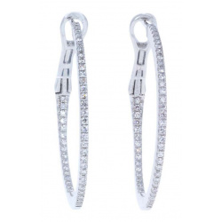 Inside/Outside Hoop Earrings in White - 26mm ae19703d-800w-_straight_on